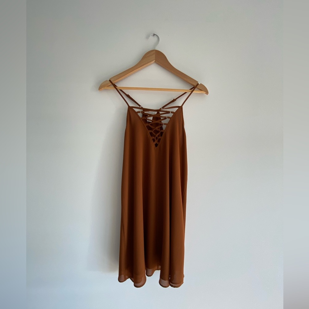 Forever 21 Burnt Umber Strappy Sundress
